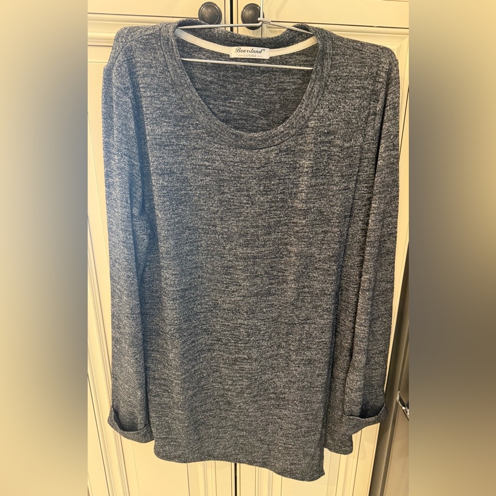 Bearsland Gray Long Sleeve Top nursing top